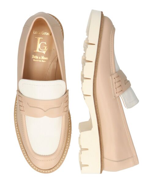 INTER-CHAUSSURES / インター ショシュール ビジネス・ドレスシューズ | 【LUCA GROSSI】バイカラータンクソールローファー | 詳細17