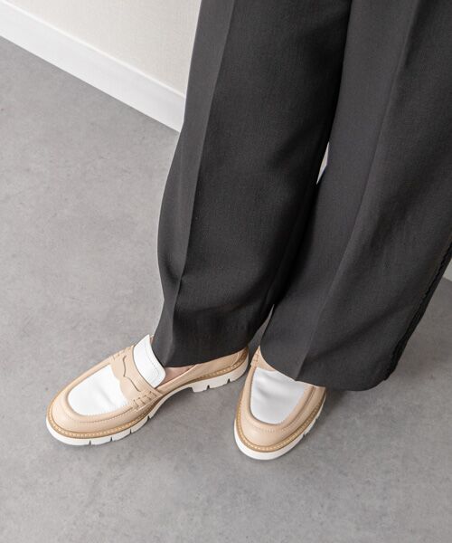 INTER-CHAUSSURES / インター ショシュール ビジネス・ドレスシューズ | 【LUCA GROSSI】バイカラータンクソールローファー | 詳細20