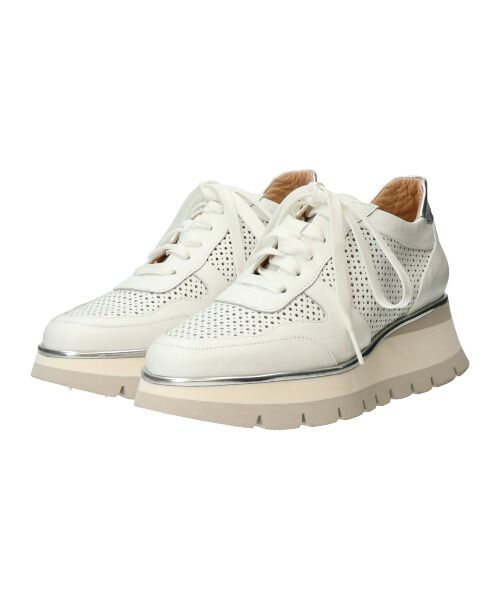 INTER-CHAUSSURES / インター ショシュール スニーカー | 【LUCA GROSSI】パンチングデザインヒールアップスニーカー | 詳細3