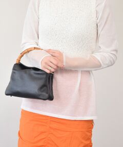 INTER-CHAUSSURES / インター ショシュール ハンドバッグ | 【LORISTELLA】バンブーハンドルソフトレザーハンドバッグ