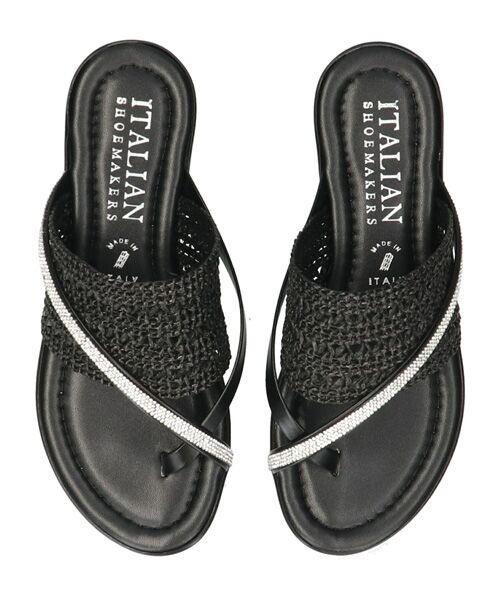 INTER-CHAUSSURES / インター ショシュール サンダル | 【ITALIAN SHOEMAKERS】ビジュークロスストラップトングサンダル | 詳細5