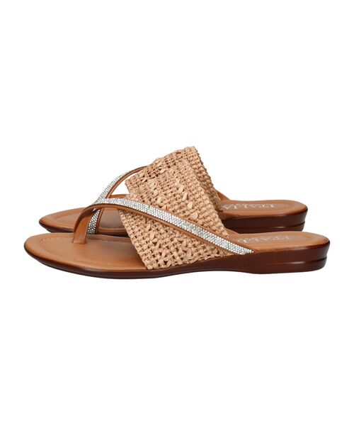 INTER-CHAUSSURES / インター ショシュール サンダル | 【ITALIAN SHOEMAKERS】ビジュークロスストラップトングサンダル | 詳細8