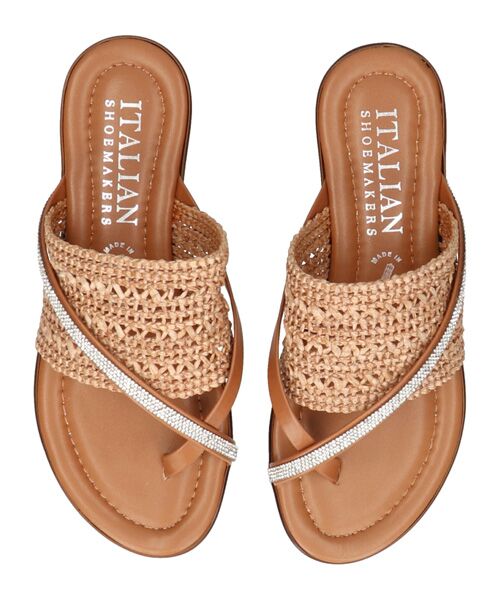 INTER-CHAUSSURES / インター ショシュール サンダル | 【ITALIAN SHOEMAKERS】ビジュークロスストラップトングサンダル | 詳細11