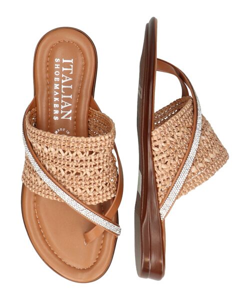 INTER-CHAUSSURES / インター ショシュール サンダル | 【ITALIAN SHOEMAKERS】ビジュークロスストラップトングサンダル | 詳細12