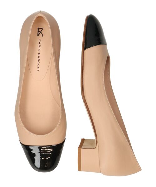 INTER-CHAUSSURES / インター ショシュール パンプス | 【FABIO RUSCONI】ラウンドトウバイカラーパンプス | 詳細5