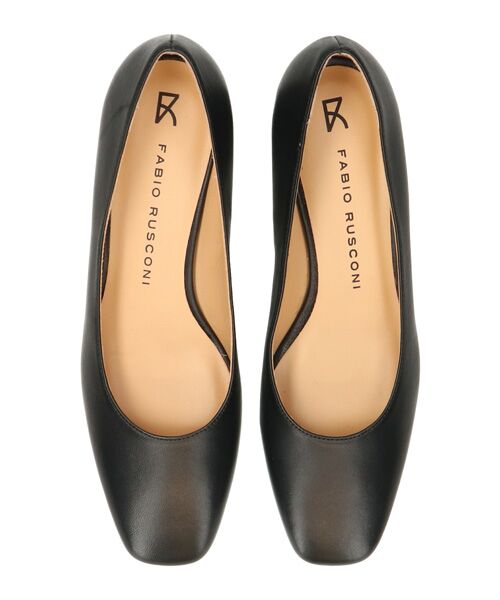 INTER-CHAUSSURES / インター ショシュール パンプス | 【FABIO RUSCONI】スクエアトウフレアヒールパンプス | 詳細4