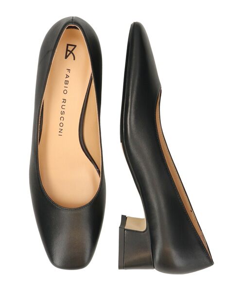 INTER-CHAUSSURES / インター ショシュール パンプス | 【FABIO RUSCONI】スクエアトウフレアヒールパンプス | 詳細5