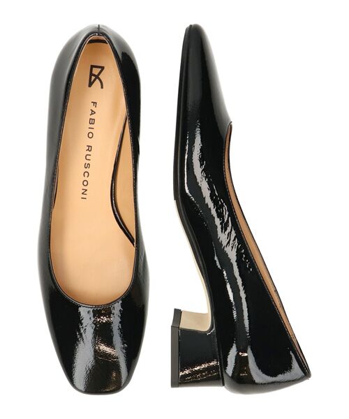 INTER-CHAUSSURES / インター ショシュール パンプス | 【FABIO RUSCONI】スクエアトウフレアヒールパンプス | 詳細12