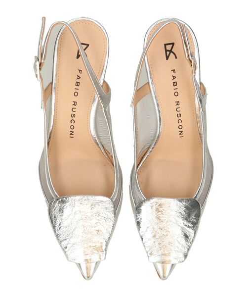 INTER-CHAUSSURES / インター ショシュール パンプス | 【FABIO RUSCONI】オーナメントチュールバックバンドパンプス | 詳細12