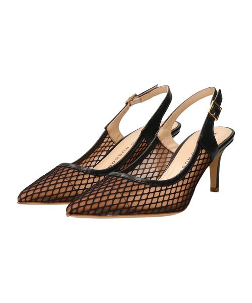 INTER-CHAUSSURES / インター ショシュール パンプス | 【FABIO RUSCONI】チュールネットレイヤードバックバンド | 詳細1