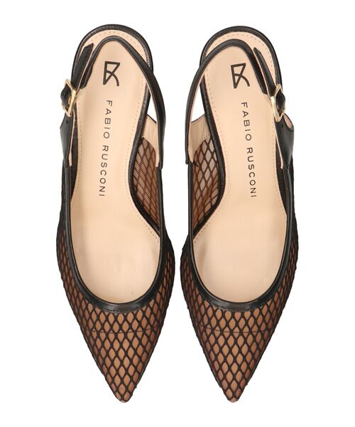 INTER-CHAUSSURES / インター ショシュール パンプス | 【FABIO RUSCONI】チュールネットレイヤードバックバンド | 詳細5