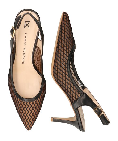 INTER-CHAUSSURES / インター ショシュール パンプス | 【FABIO RUSCONI】チュールネットレイヤードバックバンド | 詳細6