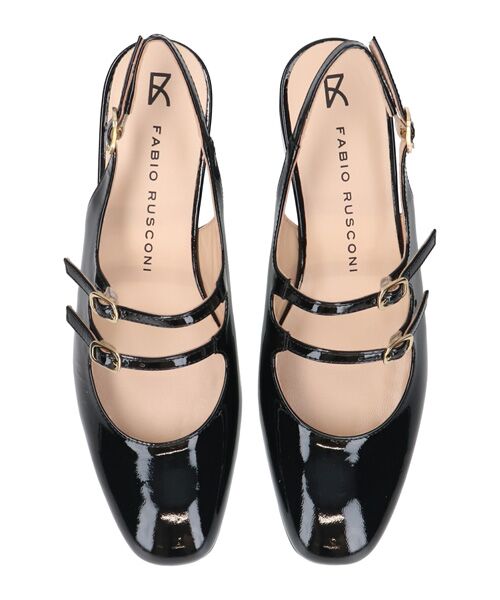 INTER-CHAUSSURES / インター ショシュール パンプス | 【FABIO RUSCONI】ダブルストラップバックバンドパンプス | 詳細5