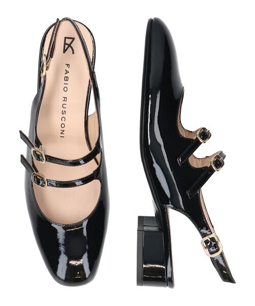 INTER-CHAUSSURES / インター ショシュール パンプス | 【FABIO RUSCONI】ダブルストラップバックバンドパンプス | 詳細6