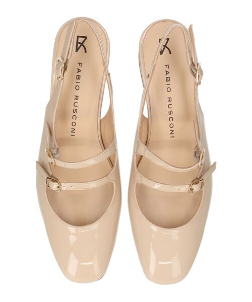 INTER-CHAUSSURES / インター ショシュール パンプス | 【FABIO RUSCONI】ダブルストラップバックバンドパンプス | 詳細12