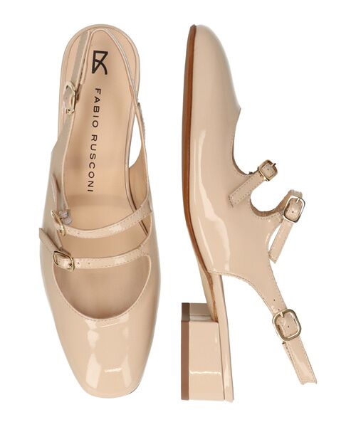 INTER-CHAUSSURES / インター ショシュール パンプス | 【FABIO RUSCONI】ダブルストラップバックバンドパンプス | 詳細13