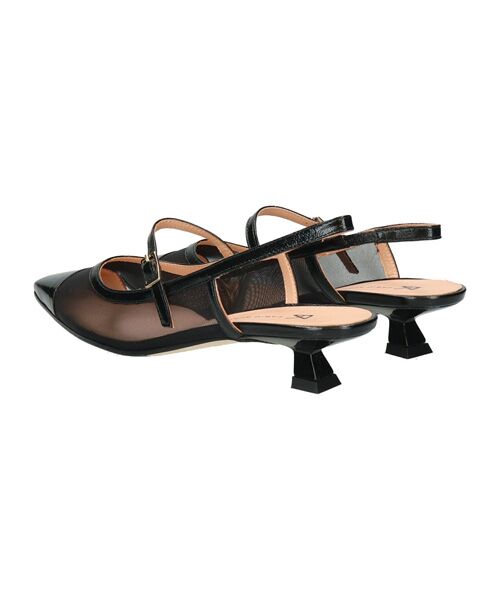 INTER-CHAUSSURES / インター ショシュール パンプス | 【FABIO RUSCONI】ワンストラップネットバックバンドパンプス | 詳細3