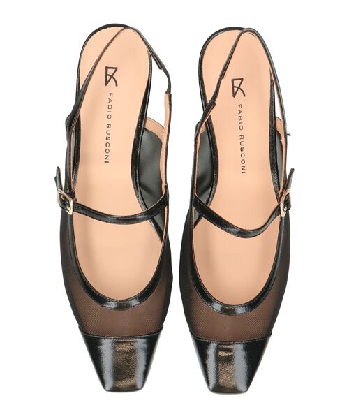 INTER-CHAUSSURES / インター ショシュール パンプス | 【FABIO RUSCONI】ワンストラップネットバックバンドパンプス | 詳細5