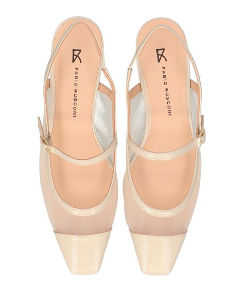 INTER-CHAUSSURES / インター ショシュール パンプス | 【FABIO RUSCONI】ワンストラップネットバックバンドパンプス | 詳細12