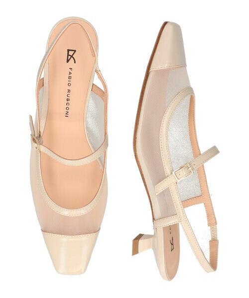 INTER-CHAUSSURES / インター ショシュール パンプス | 【FABIO RUSCONI】ワンストラップネットバックバンドパンプス | 詳細13