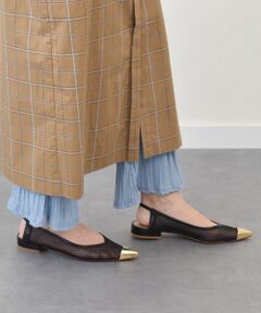 INTER-CHAUSSURES / インター ショシュール パンプス | 【FABIO RUSCONI】メタルトウチュールバックバンドパンプス