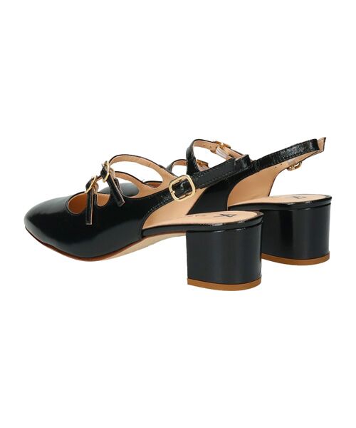 INTER-CHAUSSURES / インター ショシュール パンプス | 【FABIO RUSCONI】ダブルストラップバックバンドパンプス | 詳細3