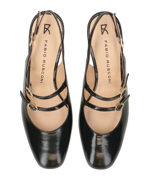 INTER-CHAUSSURES / インター ショシュール パンプス | 【FABIO RUSCONI】ダブルストラップバックバンドパンプス | 詳細5
