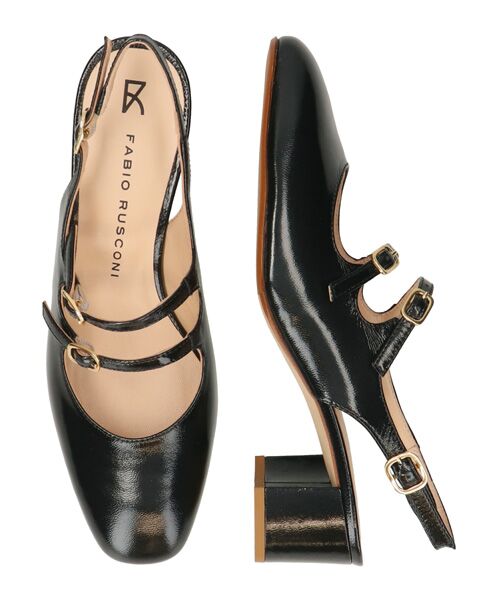 INTER-CHAUSSURES / インター ショシュール パンプス | 【FABIO RUSCONI】ダブルストラップバックバンドパンプス | 詳細6