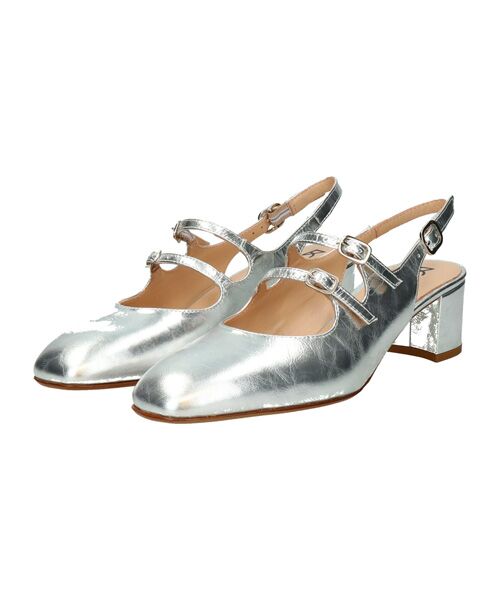 INTER-CHAUSSURES / インター ショシュール パンプス | 【FABIO RUSCONI】ダブルストラップバックバンドパンプス | 詳細8