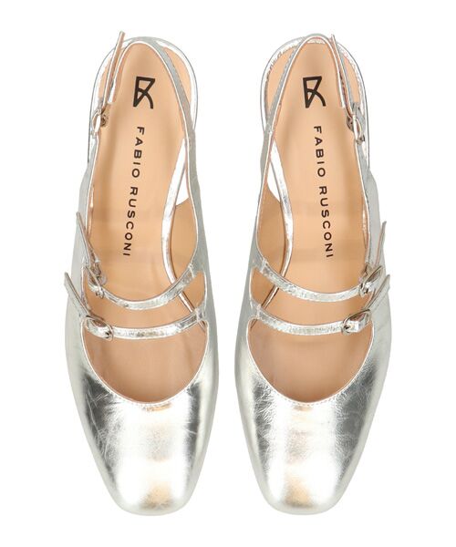 INTER-CHAUSSURES / インター ショシュール パンプス | 【FABIO RUSCONI】ダブルストラップバックバンドパンプス | 詳細12