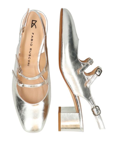 INTER-CHAUSSURES / インター ショシュール パンプス | 【FABIO RUSCONI】ダブルストラップバックバンドパンプス | 詳細13