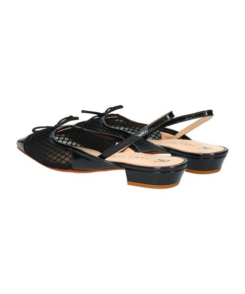 INTER-CHAUSSURES / インター ショシュール パンプス | 【FABIO RUSCONI】ローヒールチュールバックバンド | 詳細3