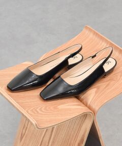 INTER-CHAUSSURES / インター ショシュール パンプス | 【FABIO RUSCONI】ローヒールバックバンドパンプス
