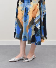 INTER-CHAUSSURES / インター ショシュール パンプス | 【FABIO RUSCONI】チュールコンビオーナメントバンクバンド