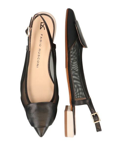 INTER-CHAUSSURES / インター ショシュール パンプス | 【FABIO RUSCONI】チュールコンビオーナメントバンクバンド | 詳細6