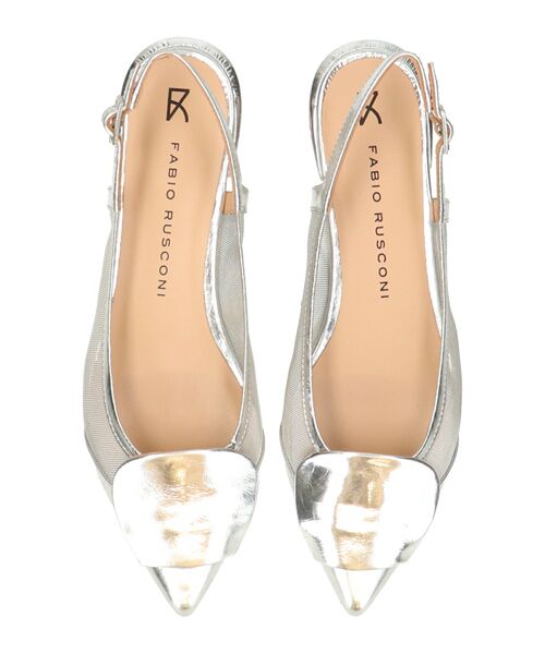 INTER-CHAUSSURES / インター ショシュール パンプス | 【FABIO RUSCONI】チュールコンビオーナメントバンクバンド | 詳細12