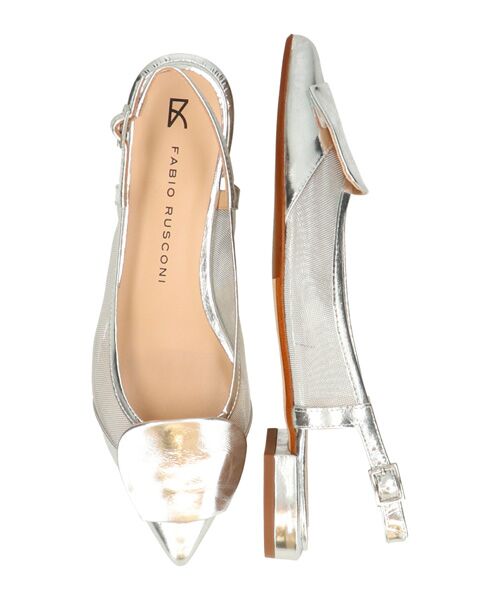 INTER-CHAUSSURES / インター ショシュール パンプス | 【FABIO RUSCONI】チュールコンビオーナメントバンクバンド | 詳細13