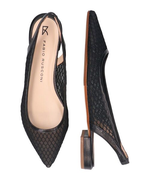 INTER-CHAUSSURES / インター ショシュール パンプス | 【FABIO RUSCONI】チュールネットポインテッドバックバンド | 詳細6