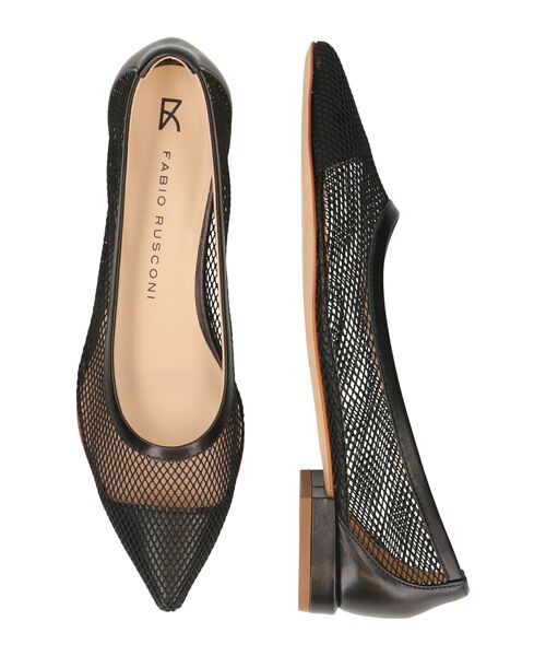 INTER-CHAUSSURES / インター ショシュール パンプス | 【FABIO RUSCONI】ポインテッドトウローヒールネットパンプス | 詳細6