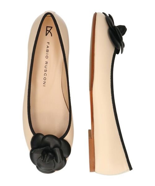 INTER-CHAUSSURES / インター ショシュール パンプス | 【FABIO RUSCONI】ラウンドトウカメリアバレエシューズ | 詳細13