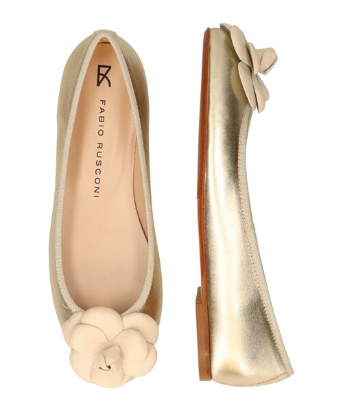 INTER-CHAUSSURES / インター ショシュール パンプス | 【FABIO RUSCONI】ラウンドトウカメリアバレエシューズ | 詳細20