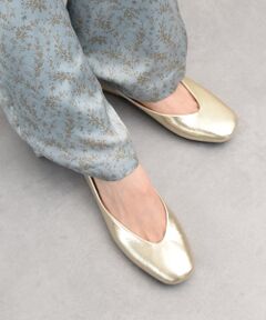 INTER-CHAUSSURES / インター ショシュール パンプス | 【FABIO RUSCONI】ソフトスクエアトウVカットバレエシューズ