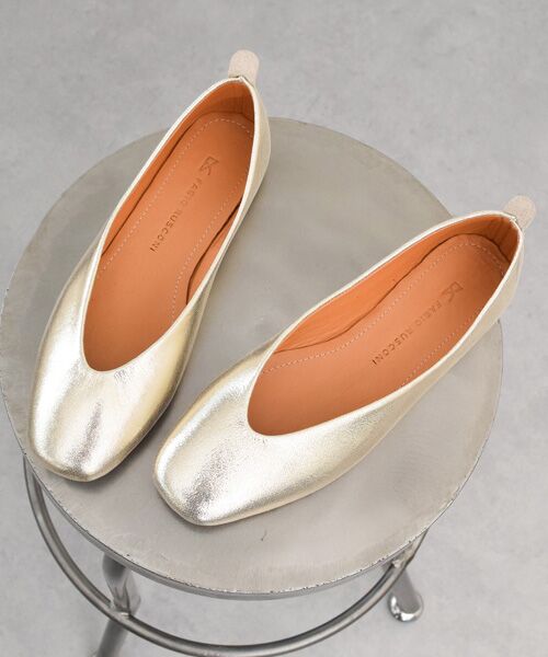 INTER-CHAUSSURES / インター ショシュール パンプス | 【FABIO RUSCONI】ソフトスクエアトウVカットバレエシューズ | 詳細15