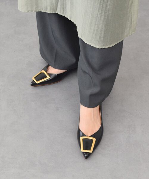 INTER-CHAUSSURES / インター ショシュール パンプス | 【FABIO RUSCONI】ポインテッドトウバックルパンプス | 詳細8