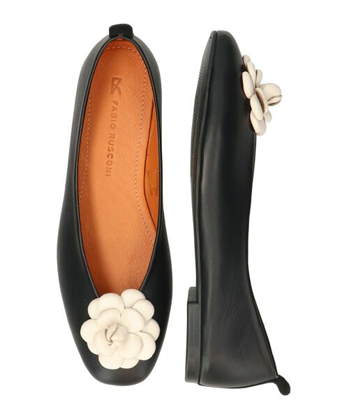 INTER-CHAUSSURES / インター ショシュール パンプス | 【FABIO RUSCONI】ラウンドトウVカットカメリアバレエ | 詳細5