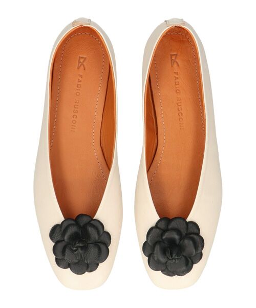 INTER-CHAUSSURES / インター ショシュール パンプス | 【FABIO RUSCONI】ラウンドトウVカットカメリアバレエ | 詳細10