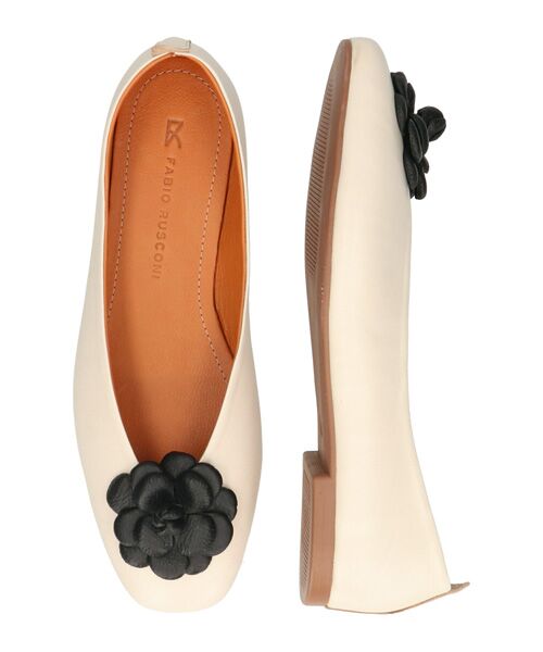 INTER-CHAUSSURES / インター ショシュール パンプス | 【FABIO RUSCONI】ラウンドトウVカットカメリアバレエ | 詳細11