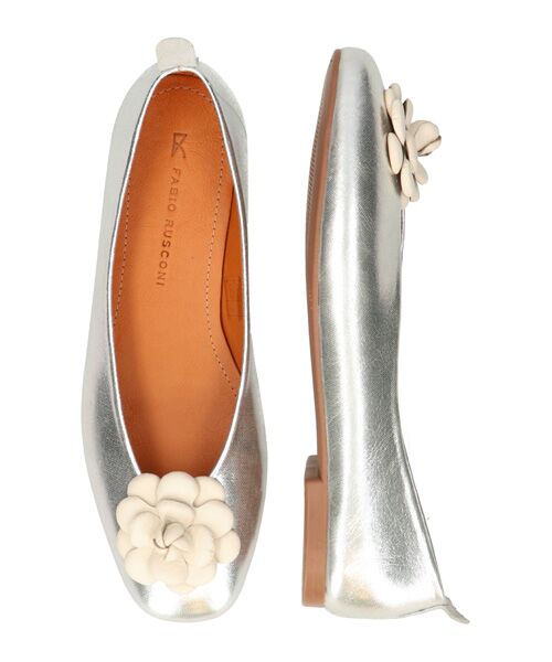 INTER-CHAUSSURES / インター ショシュール パンプス | 【FABIO RUSCONI】ラウンドトウVカットカメリアバレエ | 詳細17