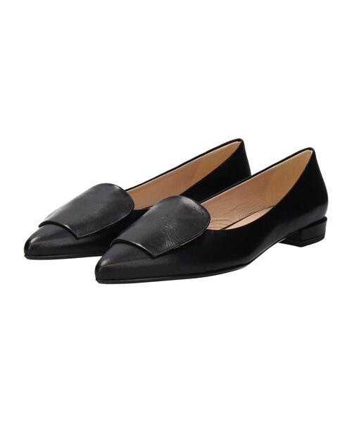 INTER-CHAUSSURES / インター ショシュール パンプス | 【FABIO RUSCONI】ローヒールポインテッドトウパンプス | 詳細1