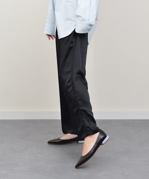 INTER-CHAUSSURES/インター ショシュール 【FABIO RUSCONI】ポインテッドトウカラーヒールパンプス ブラックコンビ 39 INTER-CHAUSSURES/インター ショシュール 【FABIO RUSCONI】ポインテッドトウカラーヒールパンプス ブラックコンビ 39
